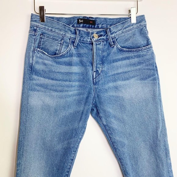 3 x 1 Jeans Fringe Straight Crop Stella Sz 27 - Picture 5 of 12